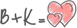 B + K = heart